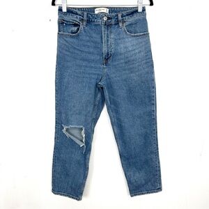 Abercrombie & Fitch The Mom High Rise Jeans 6xs / 28 Extra Short Curve Love